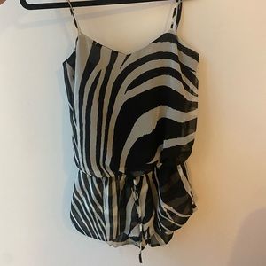 Show Me Your MuMu Zebra Romper